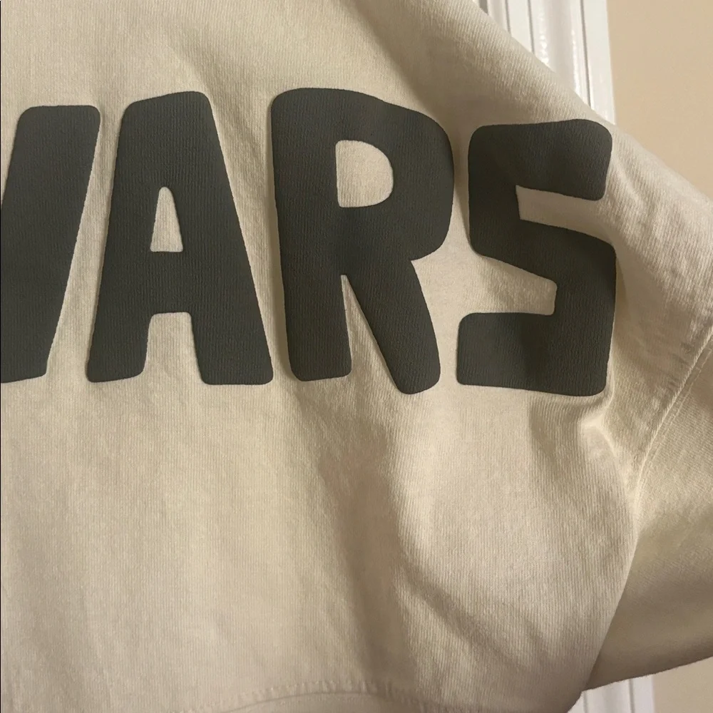 Disney Parks Spirit Jersey Star Wars The Child Cream 'Wanted' Graphic Tee - Picture 7 of 7